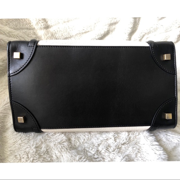 Celine Mini Luggage Tote Black & White - Picture 5 of 8